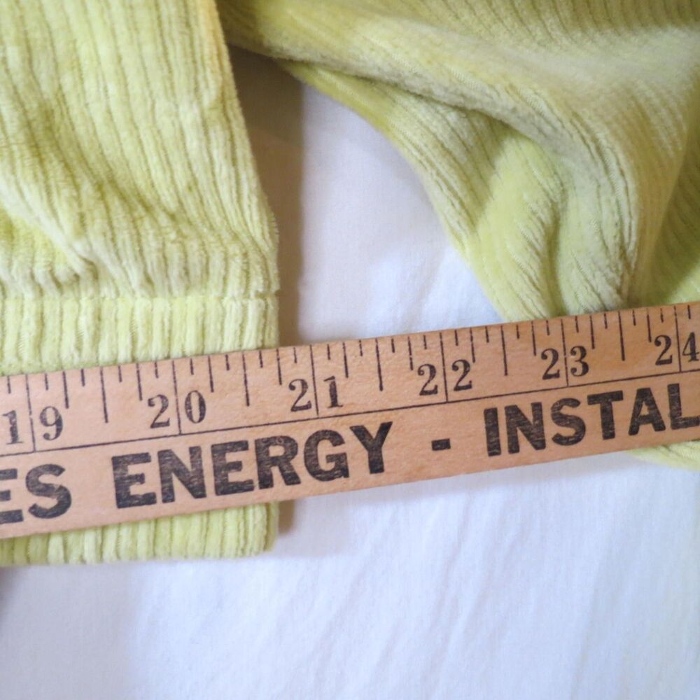 Aerie Womens Lime Green Cropped Jacket Preppy Summer Party Layering Size XL - Picture 8 of 9